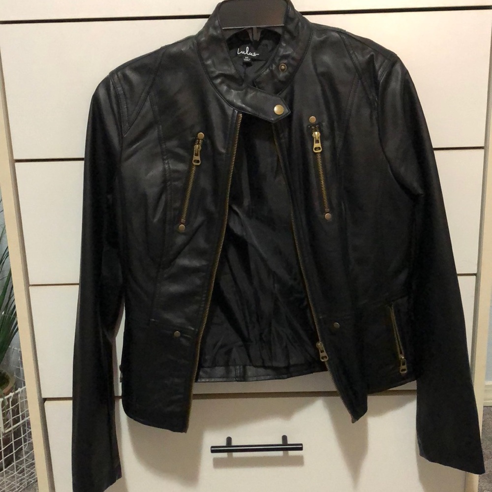 Lulus Vegan Leather Jacket